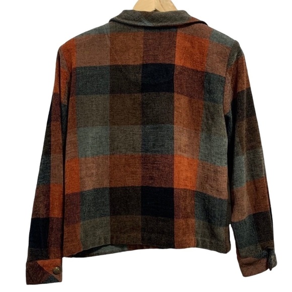 Christopher & Banks Shacket Shirt Jacket in Fall Colors Sz S - Picture 7 of 12